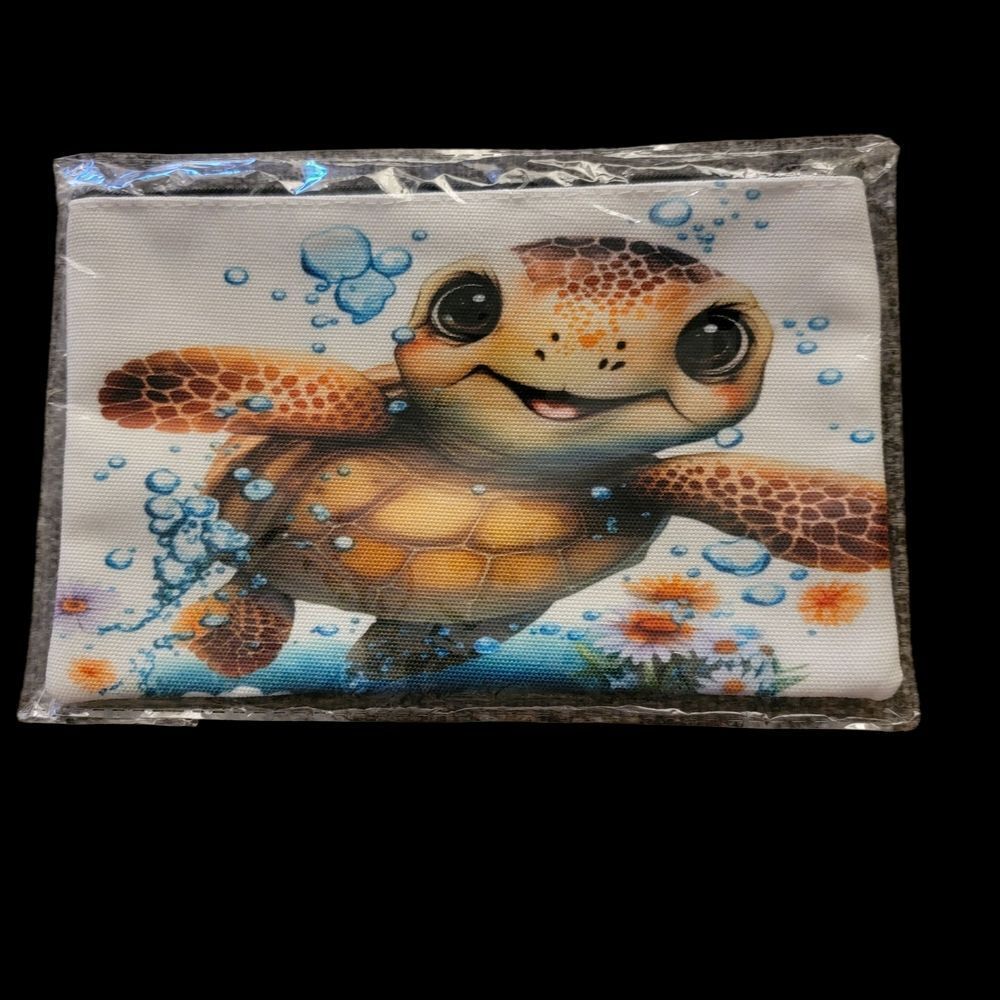 Cute Turtle Print Cosmetic Bag - Picture 4 of 4